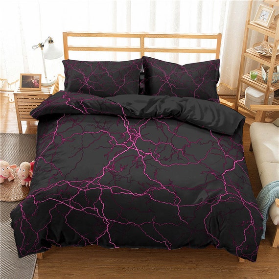 3piece Marble Duvet Cover Sets Full 