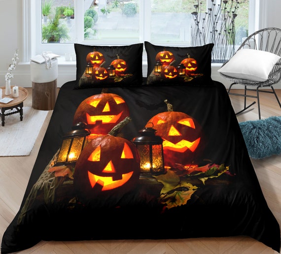 Halloween Duvet Cover Queen Cartoon 