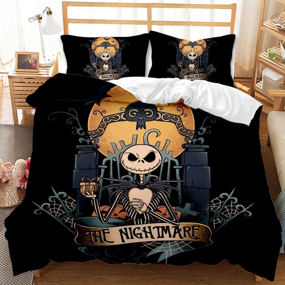 3D Nightmare Before Christmas Duvet Cover Sets Scarecrow Etsy