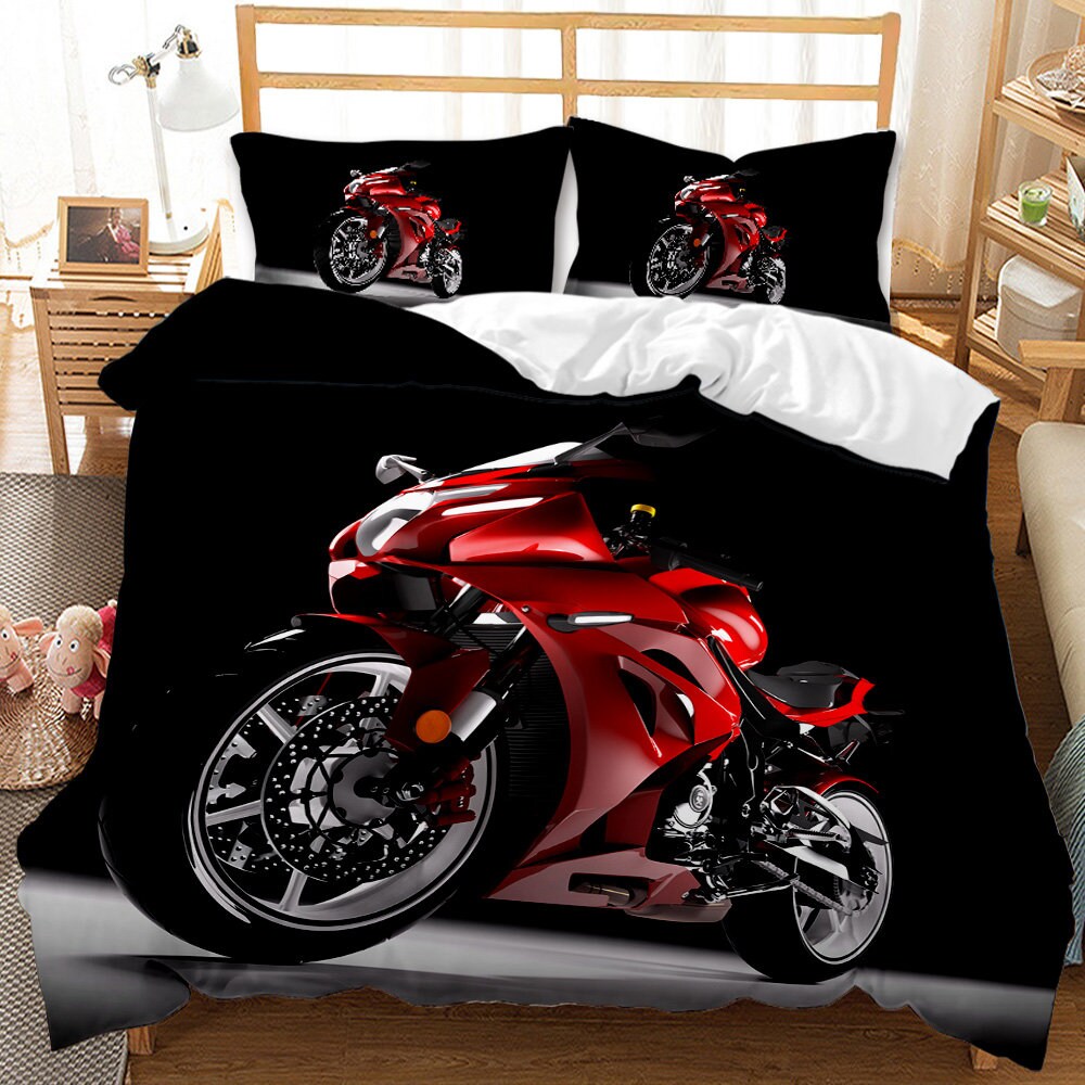 Dirt Bike Comforter Cover Motorcycle Bedding Motocross Racing Etsy