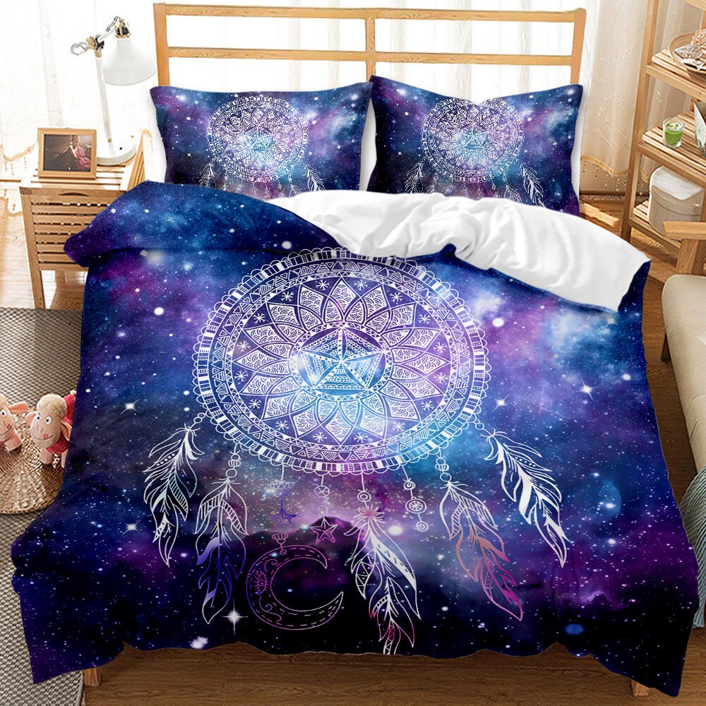 Galaxy Dream Catcher Quilt Cover Queen Set eine schöne Nacht Etsy