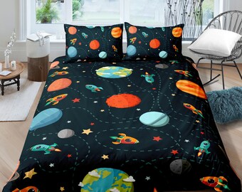 outer space twin bedding