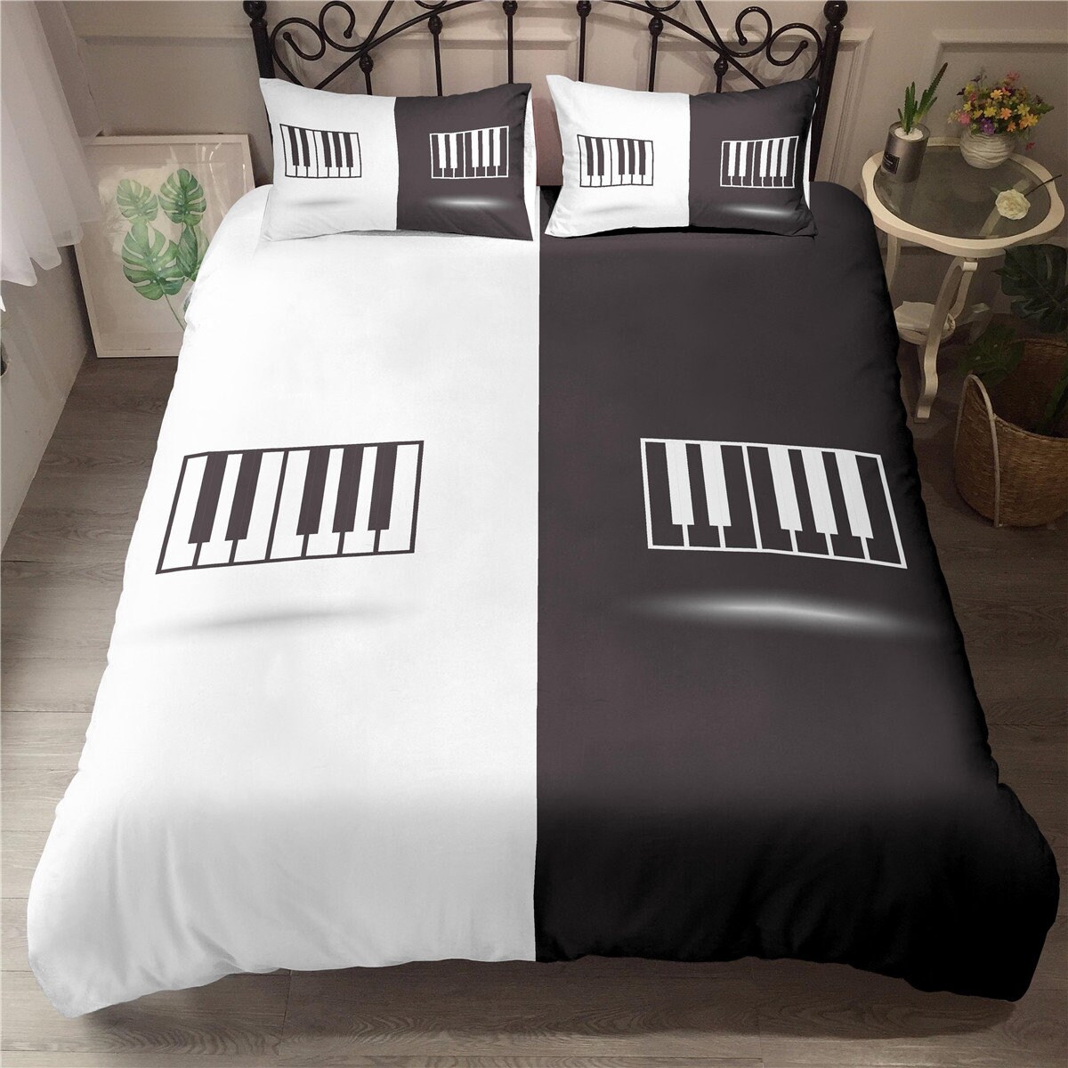 Piano Duvet Cover Classic Music Theme Bedding Set Musical Etsy