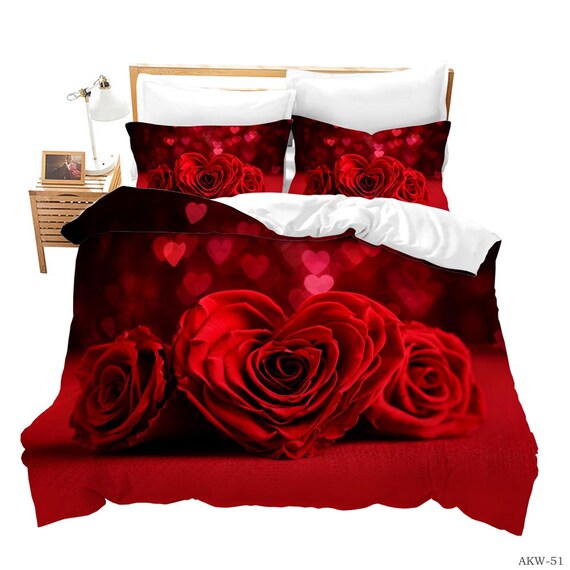 red bedspread queen