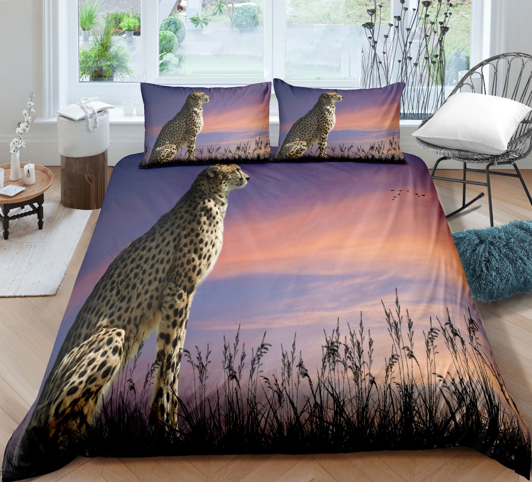 Leopard Duvet Cover King Size 3D Animal Print Bedding Set - Etsy Leopard Duvet Cover King Size 3D Animal Print Bedding Set - Etsy