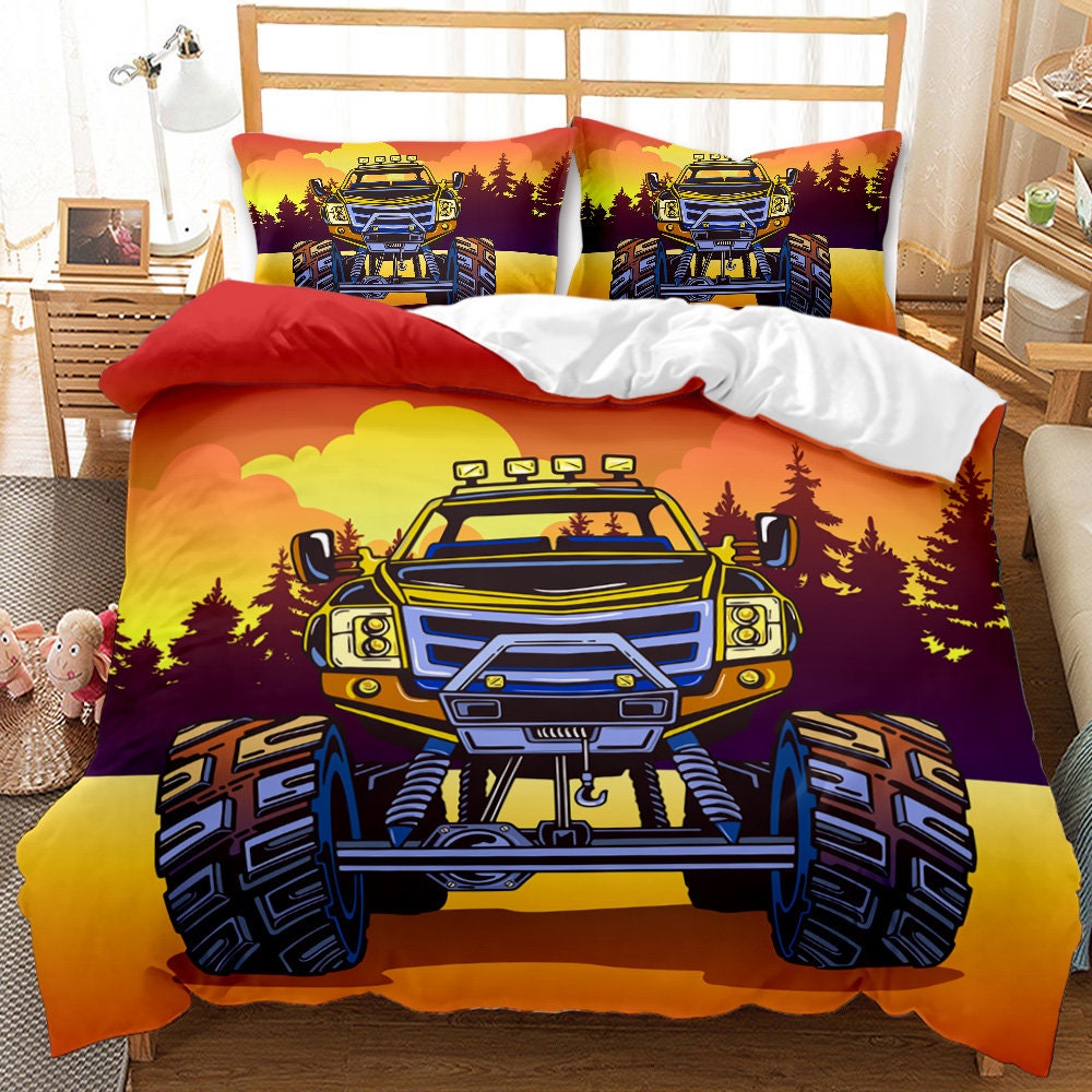 Racing Car Duvet Cover Sets for Boys Girls Queen Bed Set Etsy