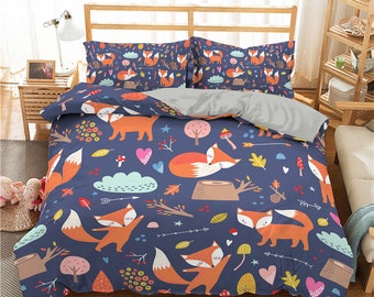 fox kids bedding