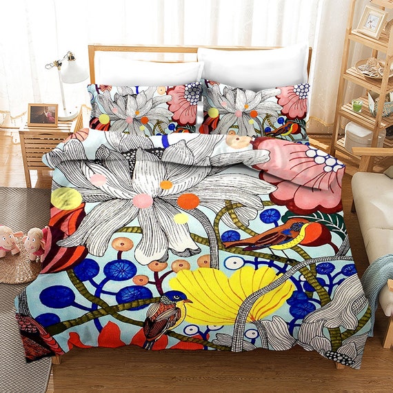 Twin Lotus Quilt Cover Setvintage 
