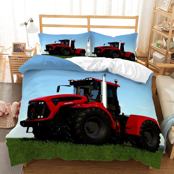 Farm Tractor Duvet Cover Set Twin 