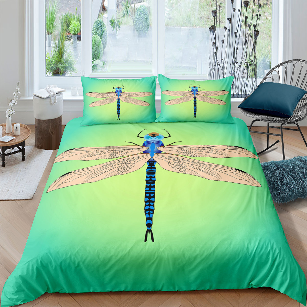 Dragonfly Duvet Cover King Size Bedding Set for Kids Teens Etsy