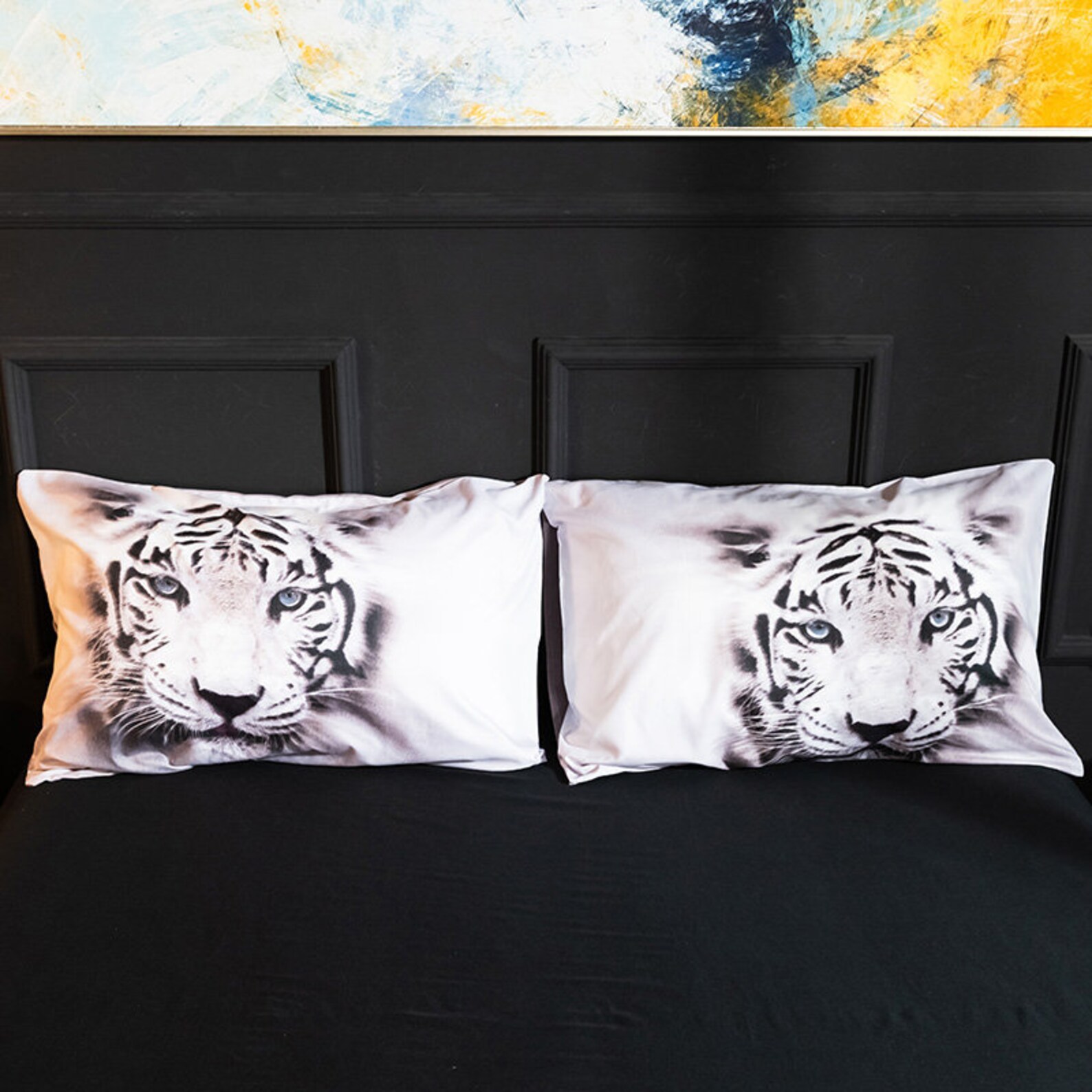 White Tiger Bedding Set Twin Full Queen King Size 3D Animal Etsy