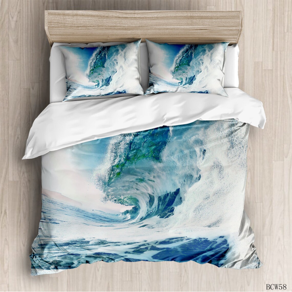 Sea Wave Duvet Cover Ocean 3D Sea Beach Themed Bedding 3piece Etsy UK