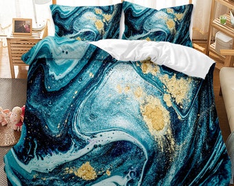 aqua blue queen comforter set