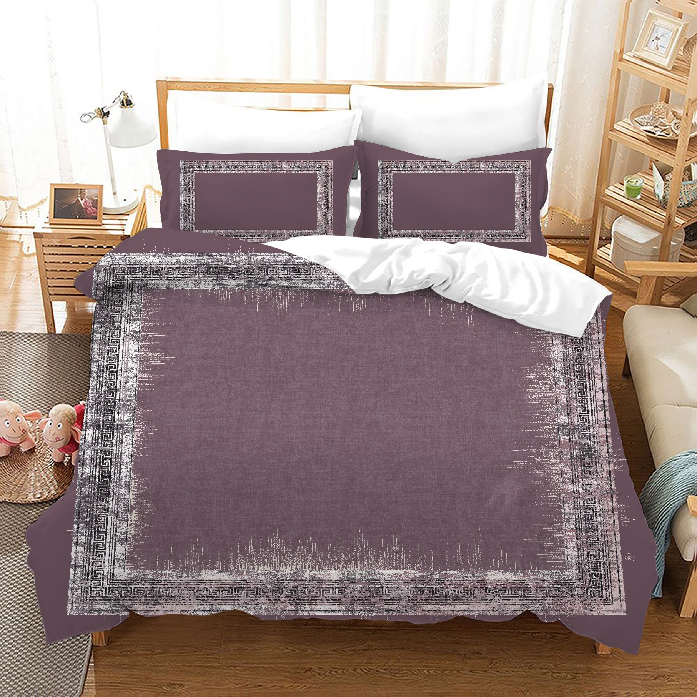 European style bedding set queen 3 pieces 1 duvet cover 2 etsy