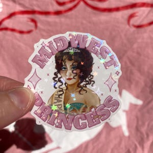 Midwest Princess Holographic vinyl stickers