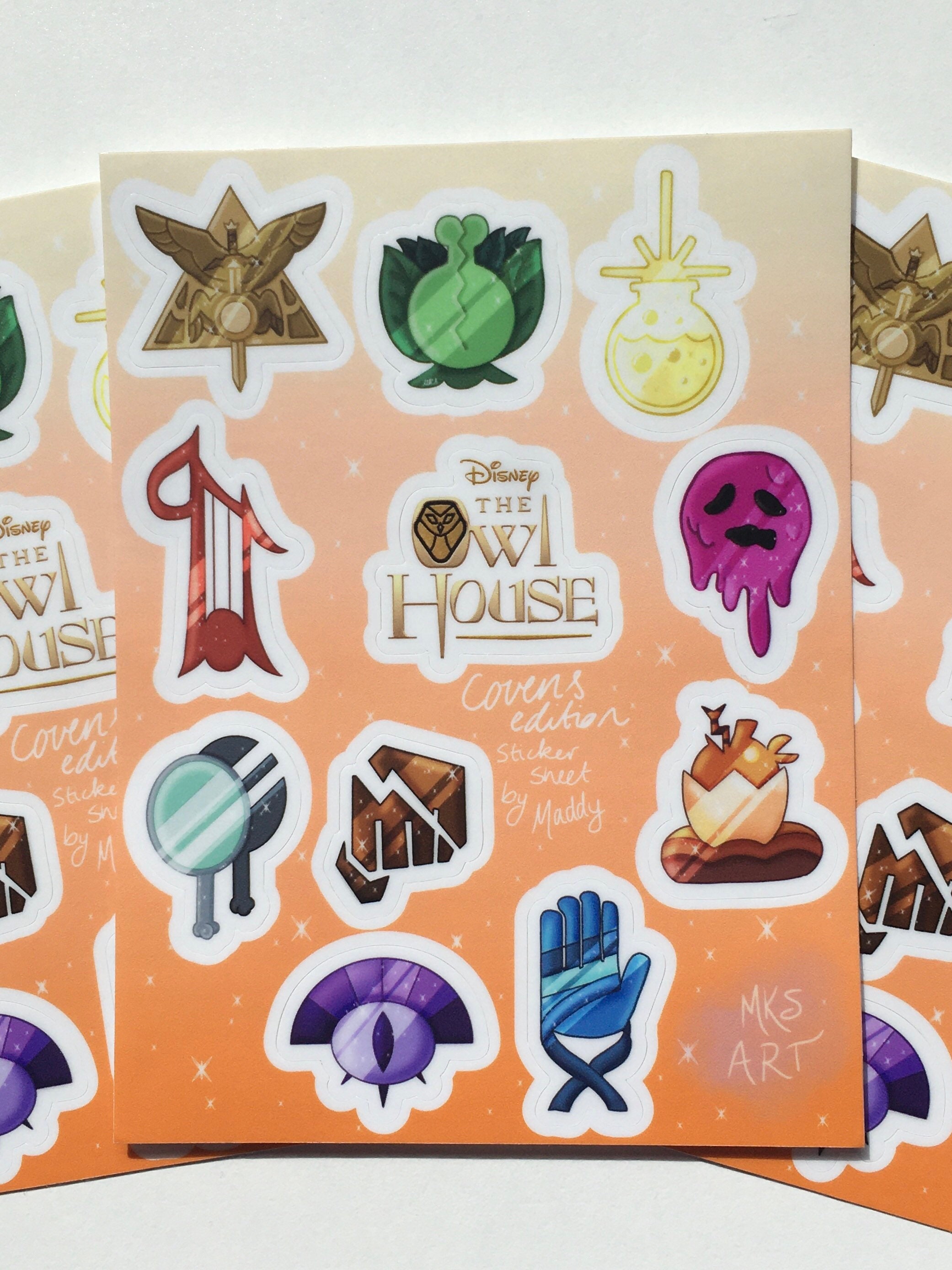 The Owl House Covens Sticker Sheet Etsy