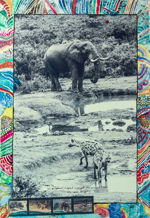 Limited Print Edition - Black and White Photograph, Mixed Media