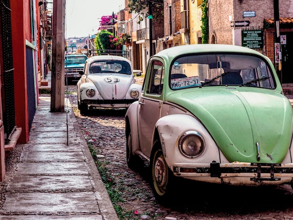 Volkswagen Beetle Wall Art - Contemporary Home and Gallery Art - Classic Car Art - Unique Wall Art - "Herbie the Love Bug"