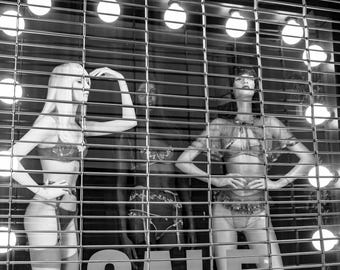 Exposed – Fine Art Street Photography, The Glass Between Series, Limited Edition Black and White Film Print