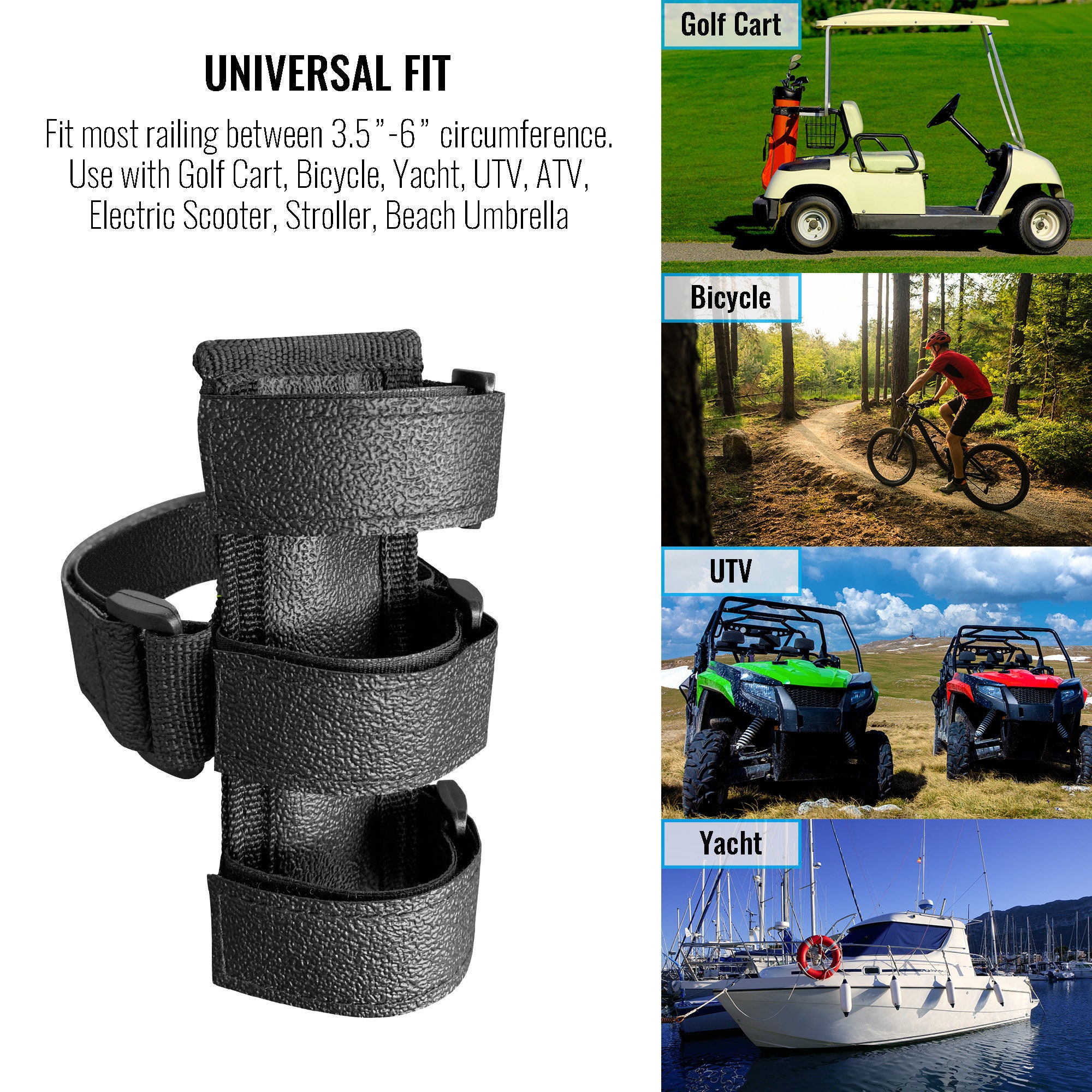 Portable Bluetooth Speaker Mount for Golf Cart Accessories ATV UTV Bike