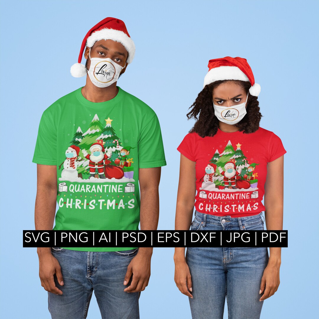 Quarantine Christmas SVG Christmas Svg Png Printable Svg Etsy