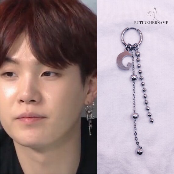 Pendientes inspirados en BTS Suga Etsy
