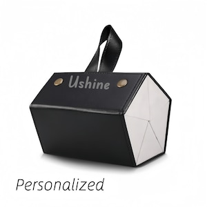 Black Foldable Sunglasses Case Organizer Fintie Sunglasses Organizer Case with 3 Slot, Travel Glasses  main image 4