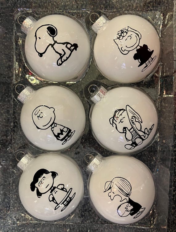 ピーナッツガラスオーナメントセット - Etsy 日本