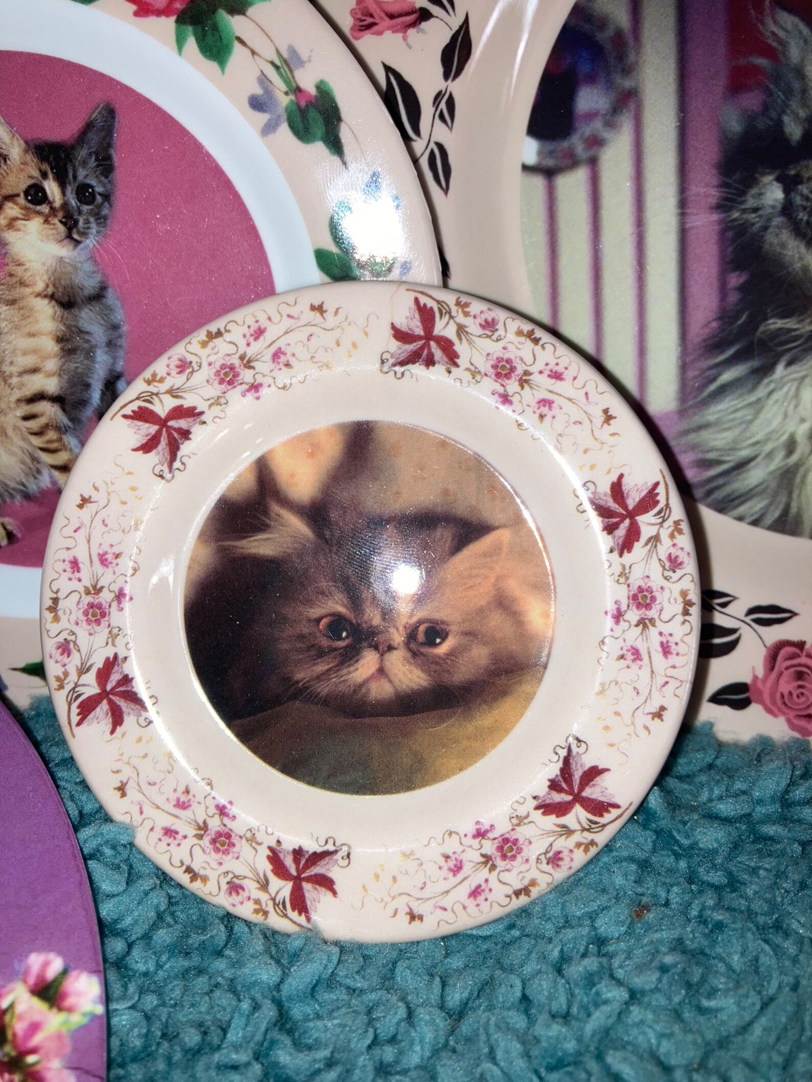 Retired Harry Potter Set of 4 Umbridge Cat Plates Loot Crate - Etsy
