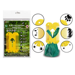 Camping Essentials Pocket Multi Tool Card for Hiking, Dog Walking & Outdoors