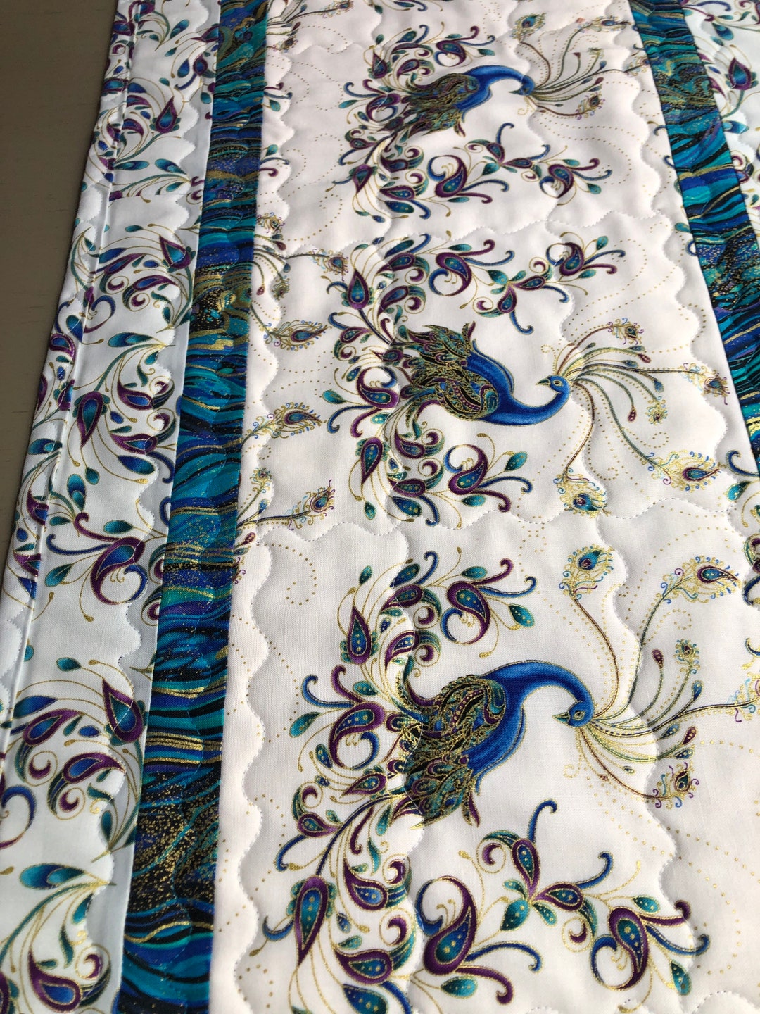 Peacock Table Runner Peacock Decorations Peacock Decor. Etsy
