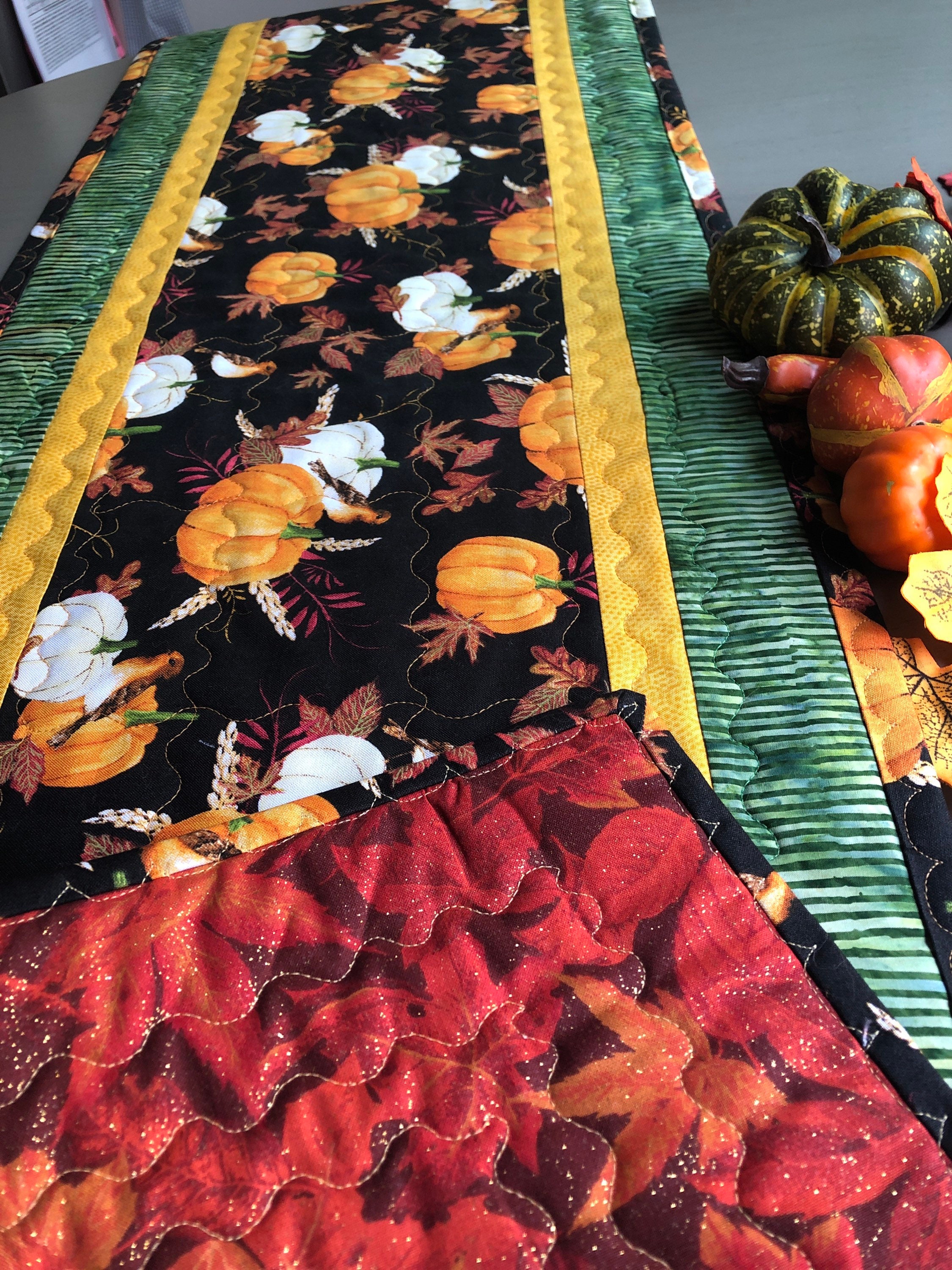 Fall/autumn Table Runner; Thanksgiving Table Runner, Halloween Table ...