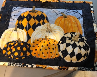 Halloween placemats; Fall placemats; Autumn placemats; Thanksgiving placemats.  Set of 4