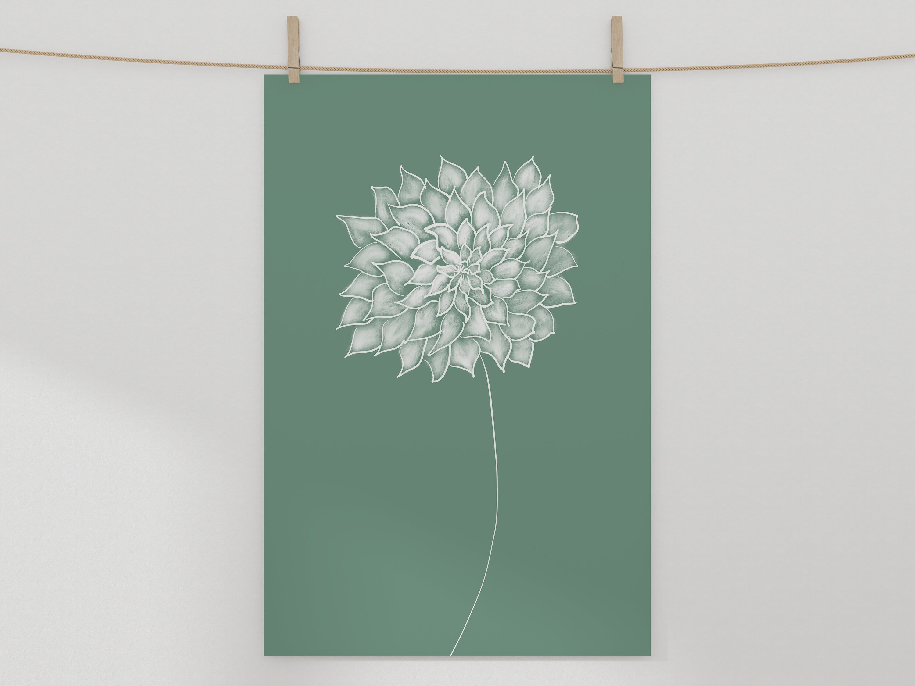 Flower Wall Art Print Bathroom Wall Decor Printable Wall Etsy