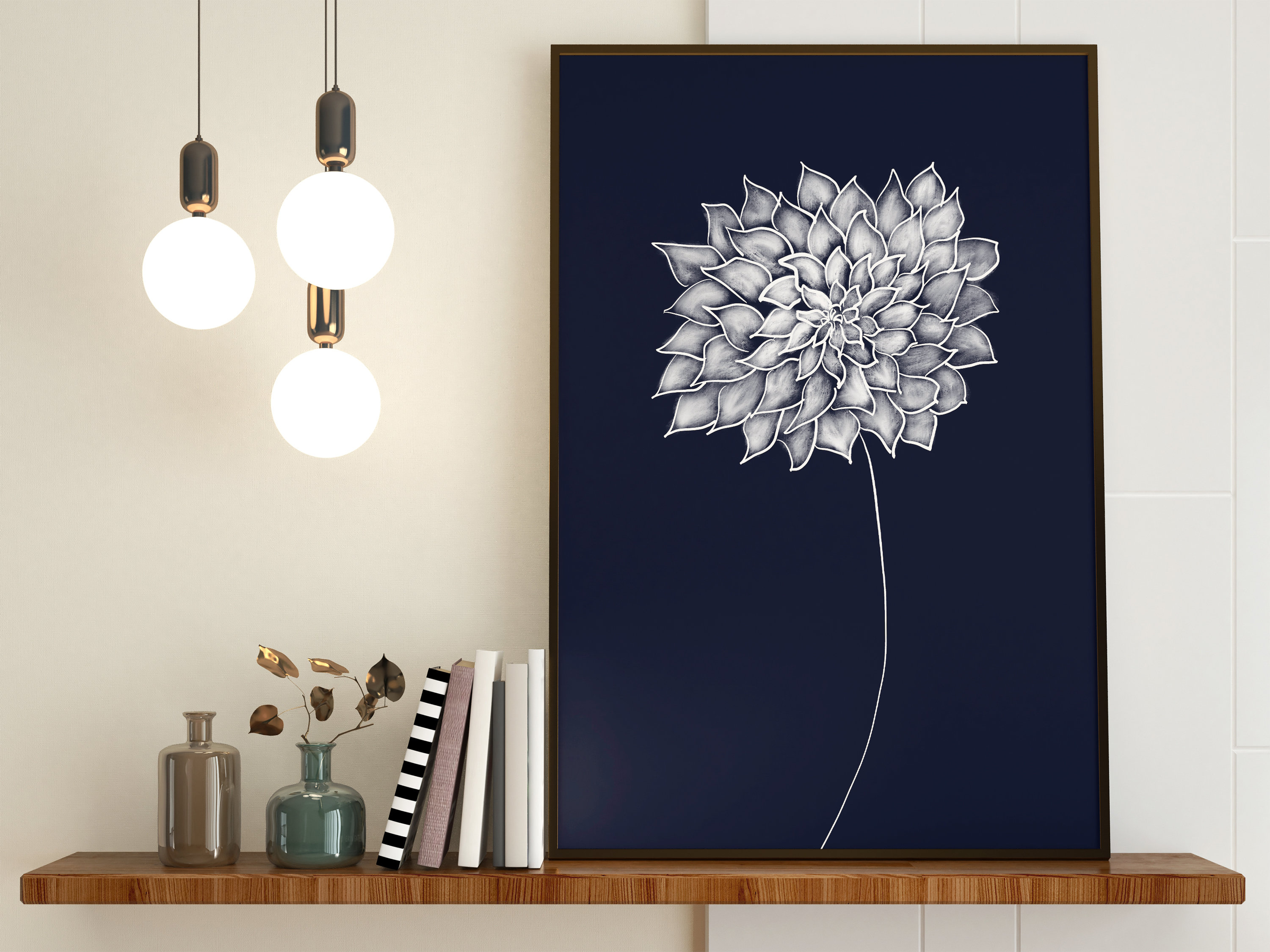 Flower Wall Art Print Bathroom Wall Decor Floral printable Etsy