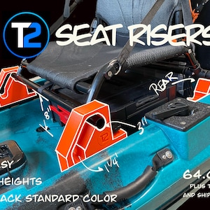 Kayak Seat Risers -- HooDoo Tempest, Hoodoo Voyager, Native Kayaks, and BKC Kayaks