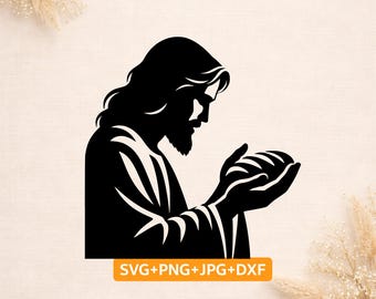 Jesus Bread of Life SVG, Christian Communion SVG, Eucharist Cut File, Religious Cricut SVG, Catholic Faith Design