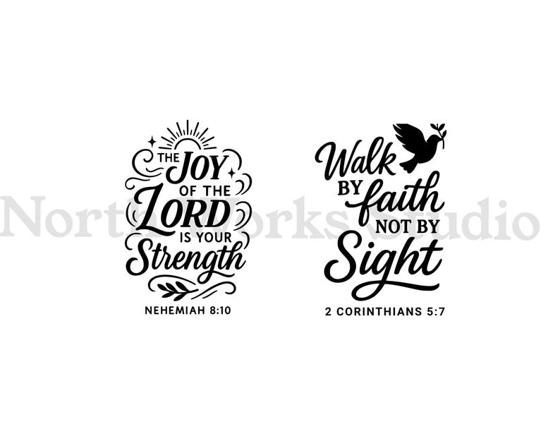 Bible Verse SVG Bundle Christian Cricut Files PNG DXF - Etsy