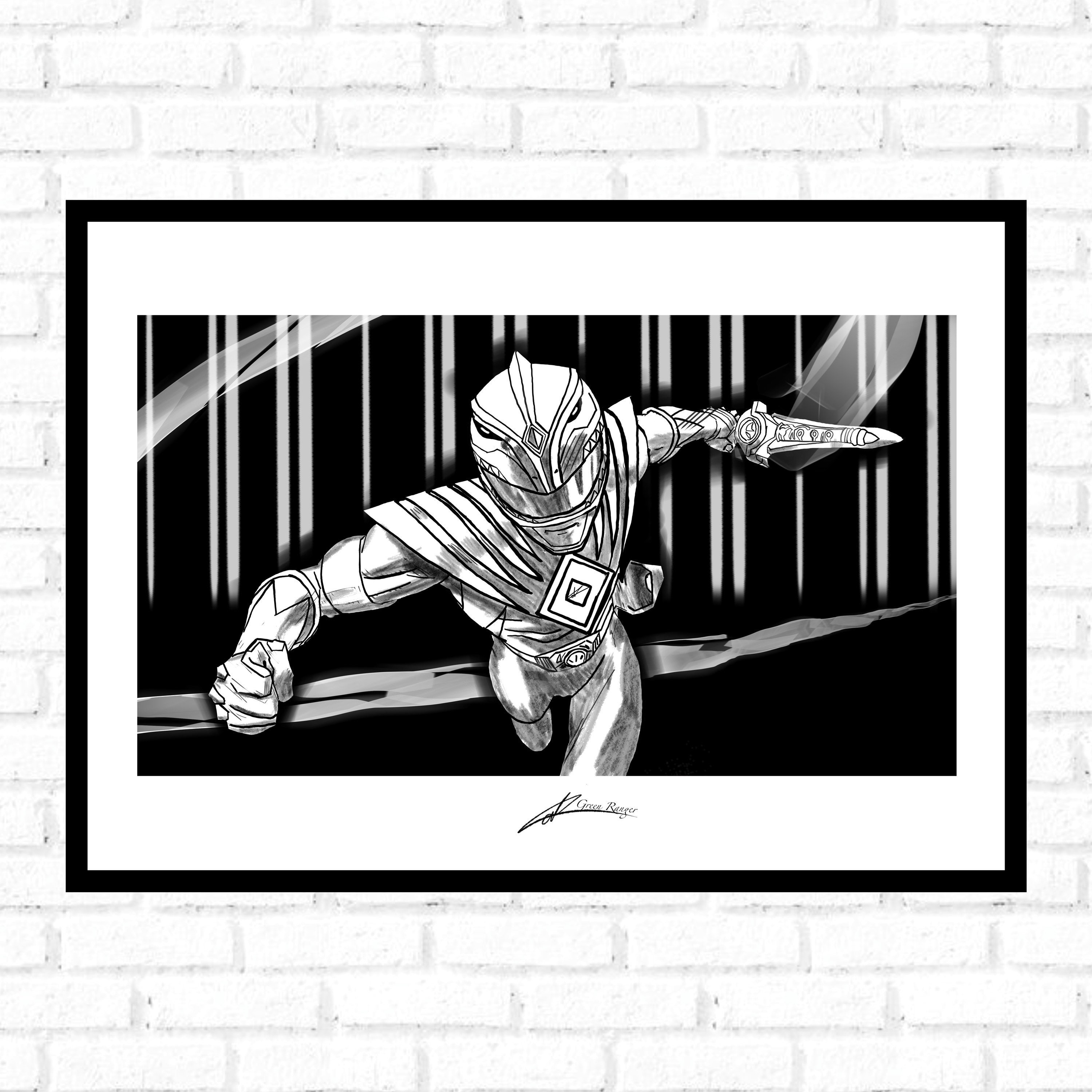 Green Ranger Original Art Print - Etsy
