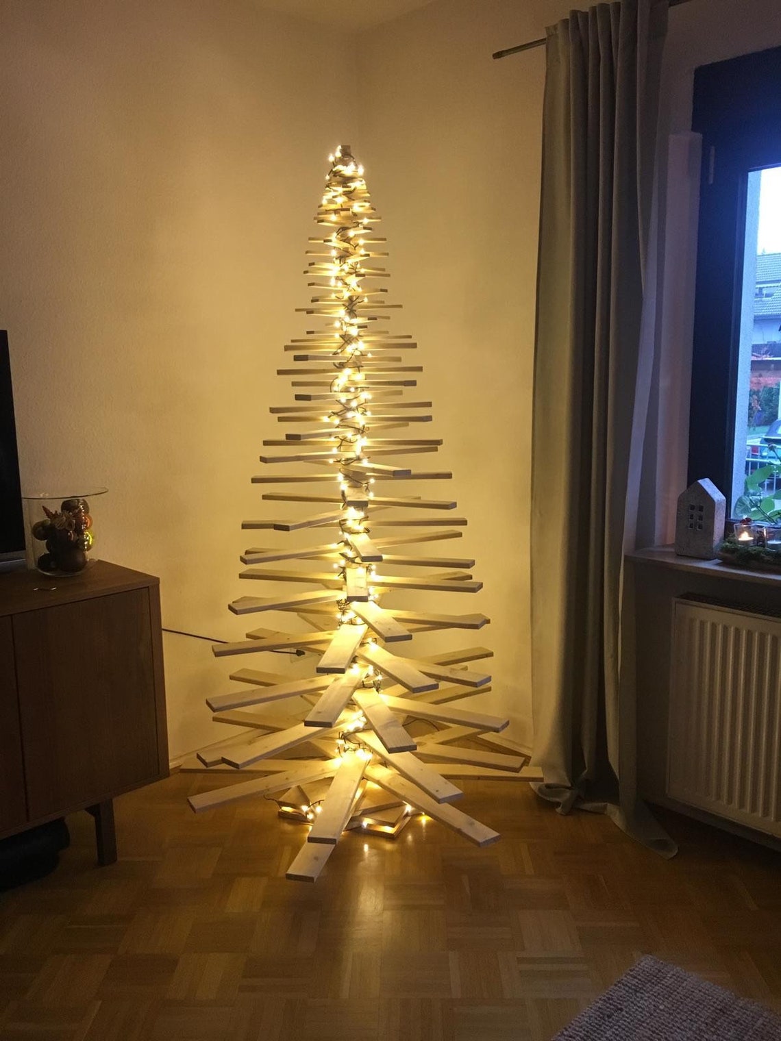 Der nachhaltige Weihnachtsbaum aus Holz groß Etsy.de
