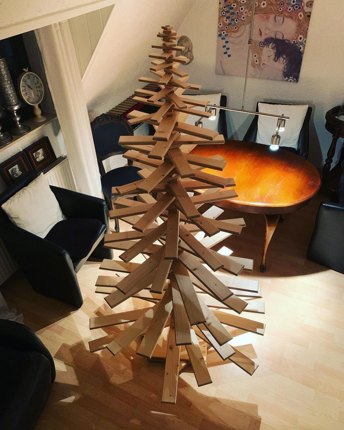 Der nachhaltige Weihnachtsbaum aus Holz groß - Etsy