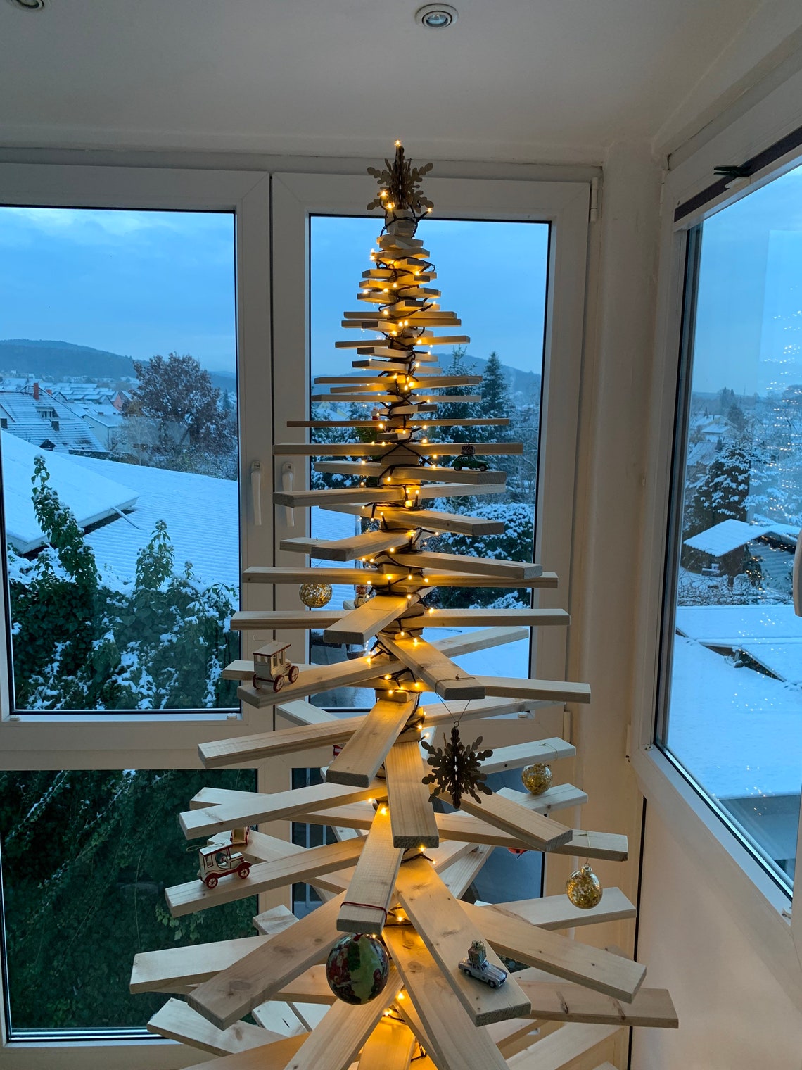 Der nachhaltige Weihnachtsbaum aus Holz groß Etsy.de