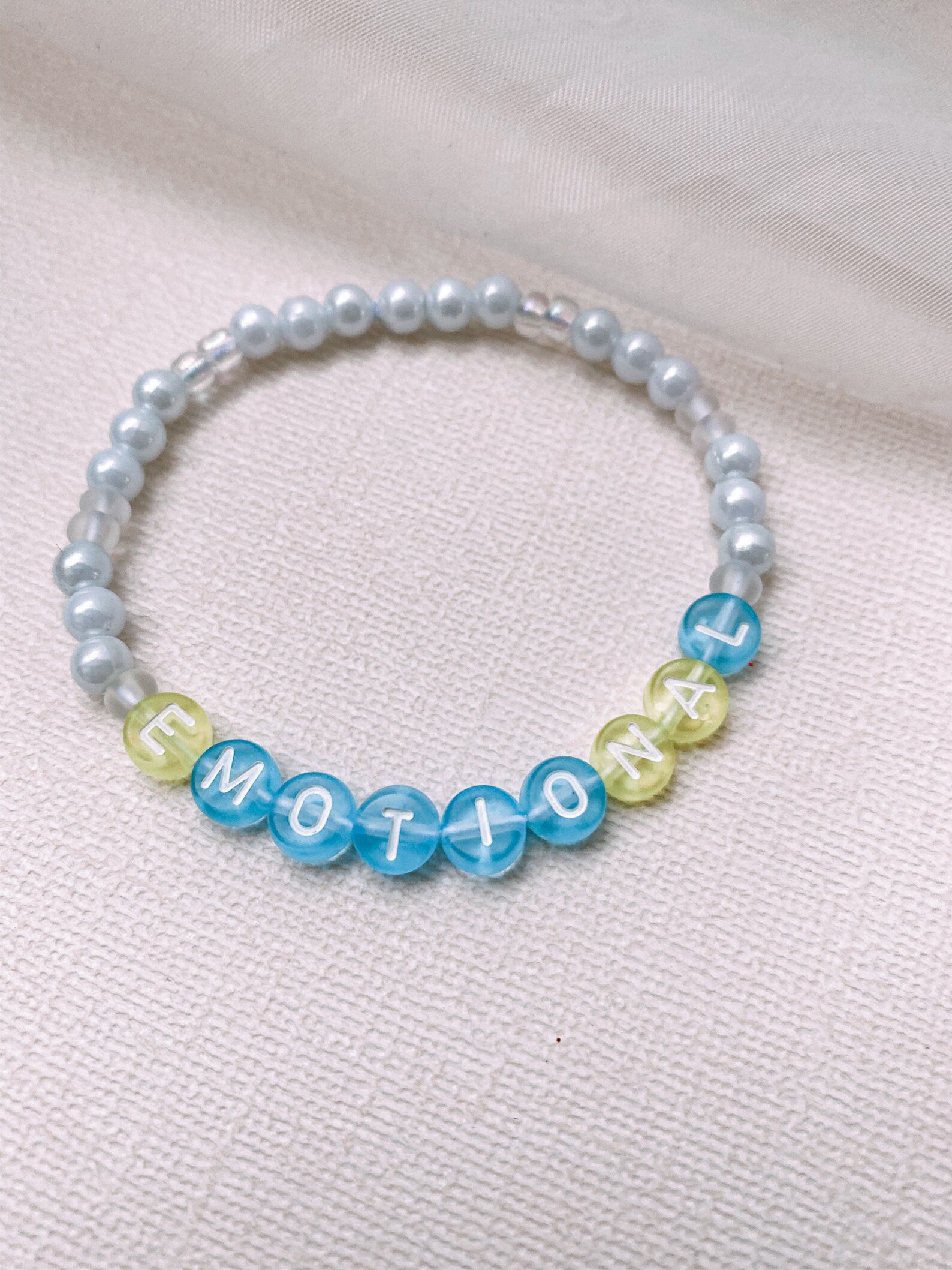 Emotional Bracelet Stretch Bracelet Phrase Bracelet Etsy