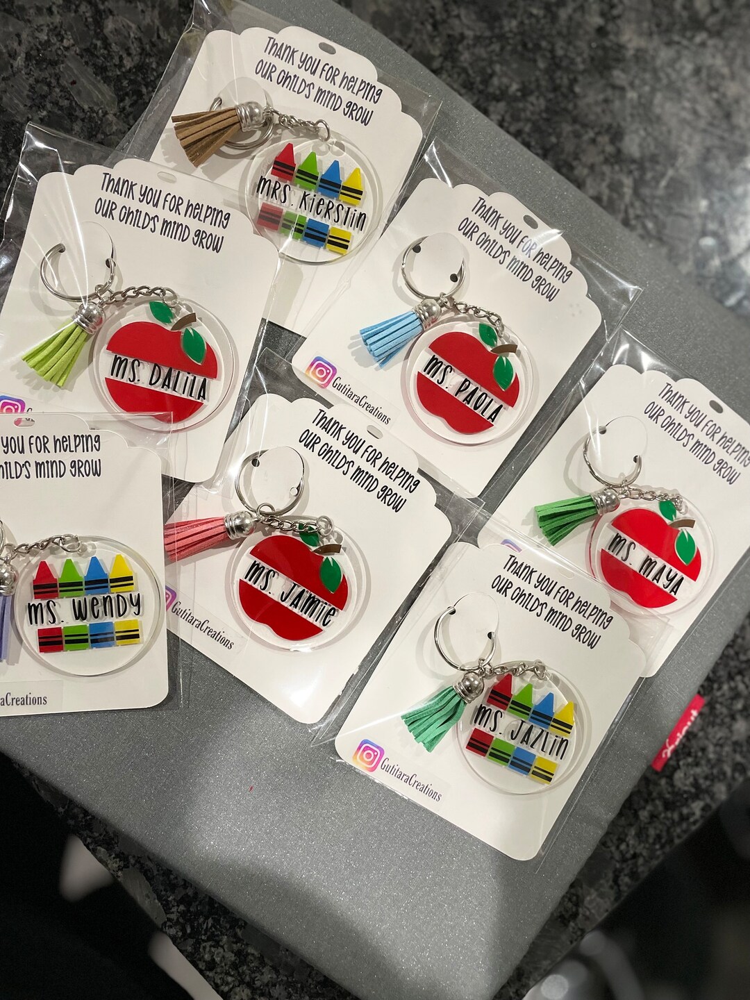 Keychains Teacheres Teacher Appreciation: Keychain - Etsy