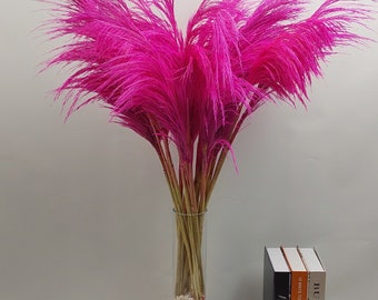 DRIED PAMPAS SLIM PINK 100CM 10ST