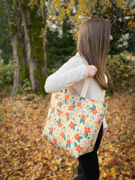 Waxed Canvas Tote, Everyday Tote Bag