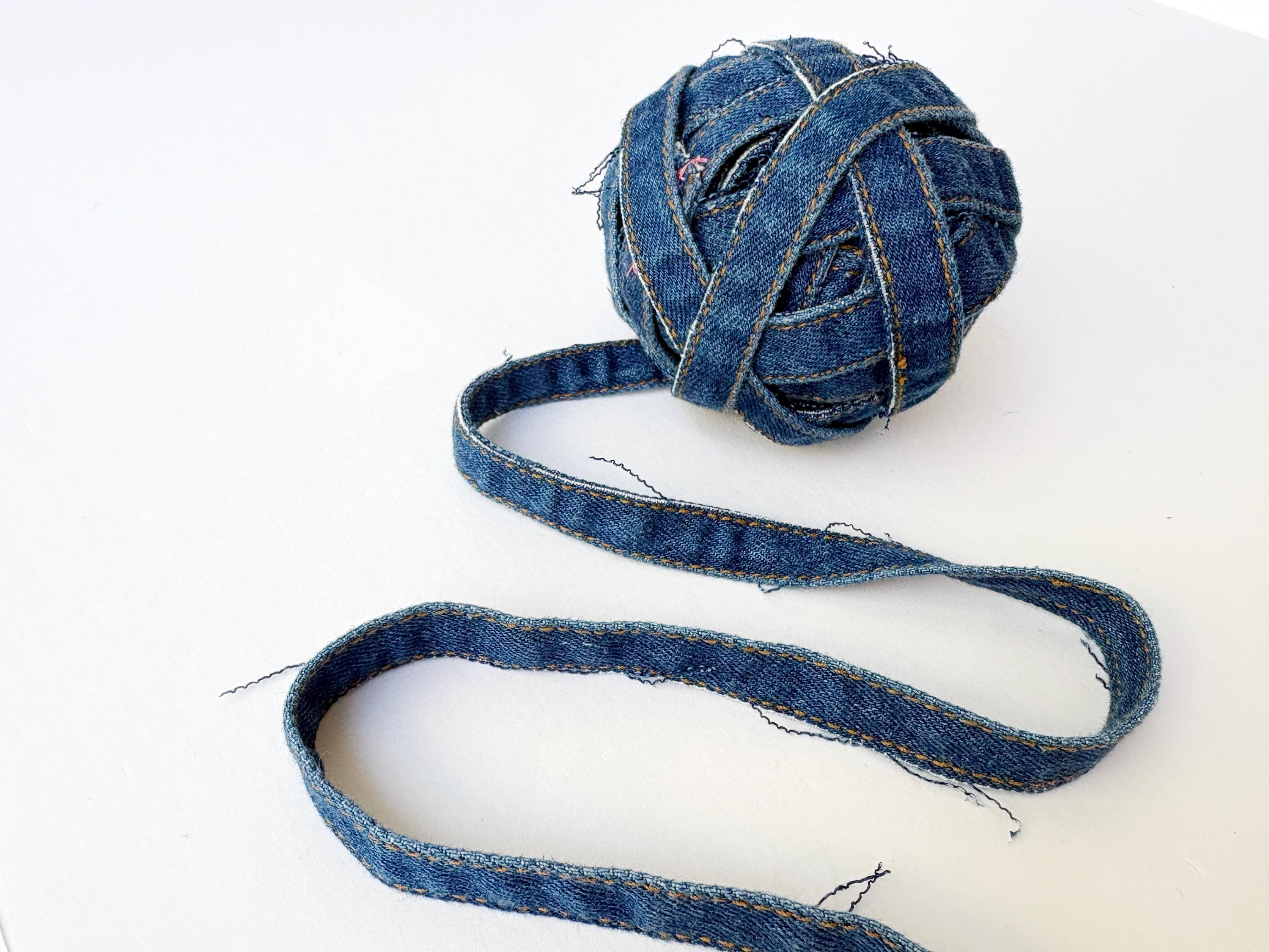 Denim Fabric Ribbon - Etsy