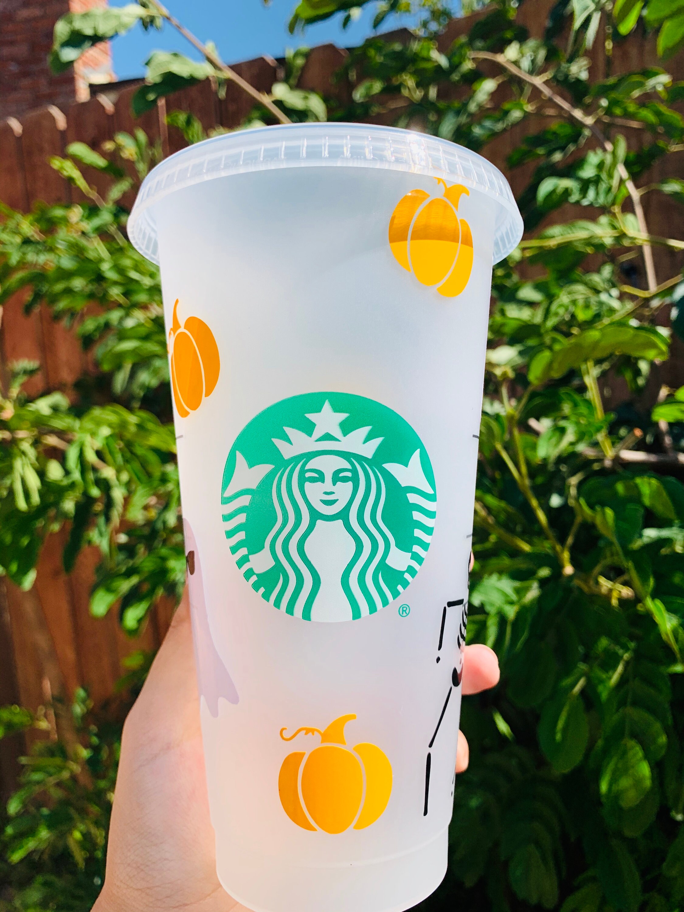 Halloween cup Halloween Starbucks cup Halloween Starbucks Etsy