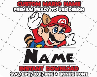 Super Mario Cricut Datei-Bundle: DIY Shirt, Shirt Design (Digitaler Download)