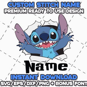 STITCH OUTLINE BUNDLE Svg Png Eps Dxf Cricut Cameo Print Lazer Engrave File for Diy Crafts Birthdays Shirt  Digital Download Cut Files